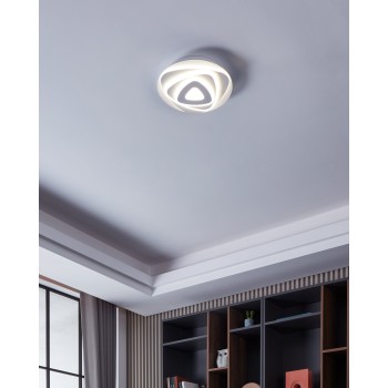 Plafoniera LED PALAGIANO alb Eglo 900863, D30 cm, 14.7W