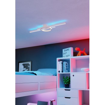 Plafoniera LED AMANDOLO alb Eglo 900952, 77.5x20 cm, 23.5W