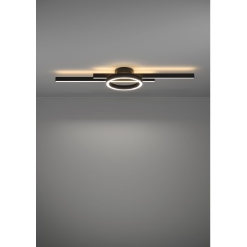 Plafoniera LED AMANDOLO negru Eglo 900953, 77.5x20 cm, 23.5W