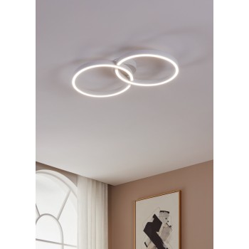 Plafoniera LED AMANDOLO alb Eglo 900954, 67.5x38 cm, 19.5W