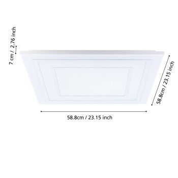 Plafoniera LED ALBARCA Eglo 900961, 58.8x58.8 cm, 29W