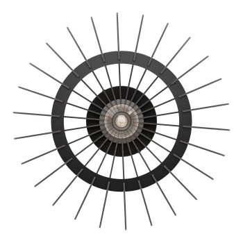 Plafoniera COSSANO 3 negru Eglo 901001, D45 cm, 1xE27