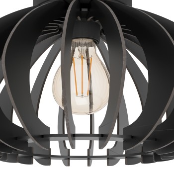 Plafoniera COSSANO 3 negru Eglo 901001, D45 cm, 1xE27