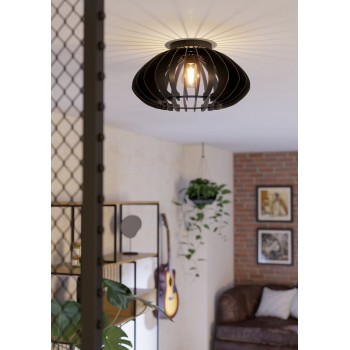 Plafoniera COSSANO 3 negru Eglo 901001, D45 cm, 1xE27