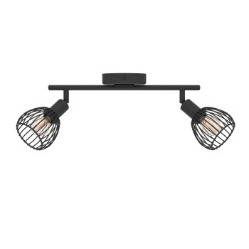 Plafoniera SONNINO negru Eglo 901039, 36.5x10 cm, 2xE14