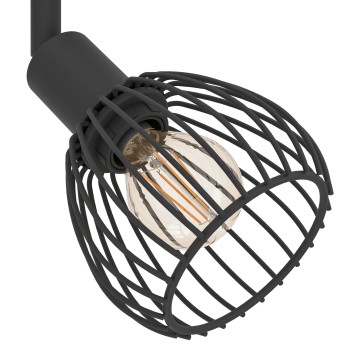 Plafoniera SONNINO negru Eglo 901039, 36.5x10 cm, 2xE14
