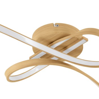 Plafoniera LED SELVINA 2 light brown Eglo 901103, 68x28 cm, 20.5W