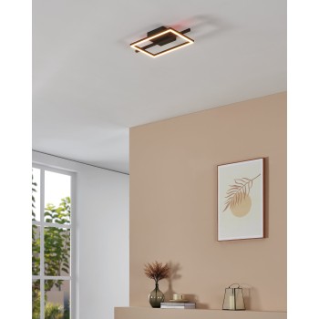 Plafoniera LED AMANDOLO negru Eglo 901115, 40x20 cm, 17W