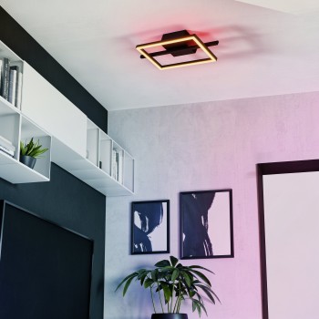 Plafoniera LED AMANDOLO negru Eglo 901115, 40x20 cm, 17W