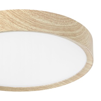 Plafoniera LED MUSURITA natural wooden effect Eglo 901126, D34 cm, 14.6W