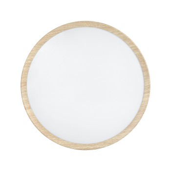 Plafoniera LED MUSURITA natural wooden effect Eglo 901126, D34 cm, 14.6W