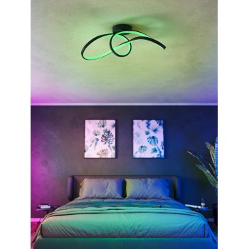Plafoniera LED CALAROSSA-Z negru Eglo 901158, 70.5x23 cm, 22W