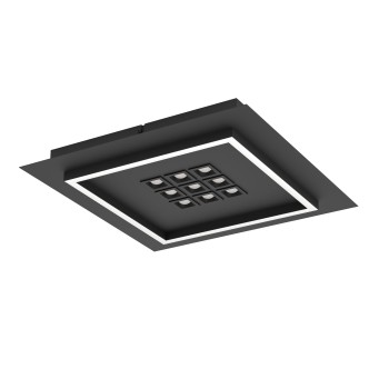 Plafoniera LED BALAZOTE negru Eglo 901192, 36x36 cm, 24.5W