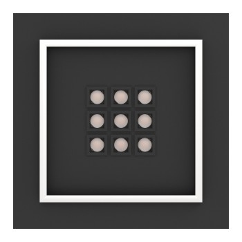Plafoniera LED BALAZOTE negru Eglo 901192, 36x36 cm, 24.5W