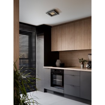 Plafoniera LED BALAZOTE negru Eglo 901192, 36x36 cm, 24.5W
