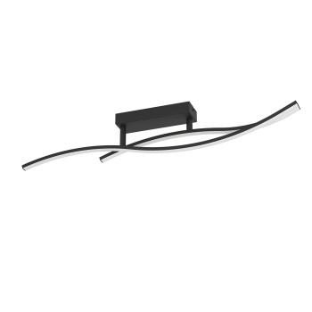 Plafoniera LED GRISOLIA negru Eglo 901206, 84.9x6 cm, 12W