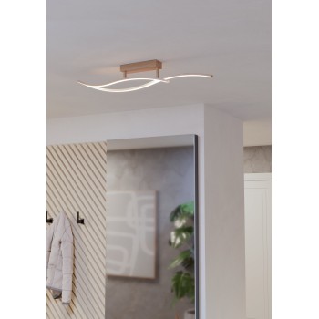 Plafoniera LED GRISOLIA maro Eglo 901211, 85x6 cm, 12W