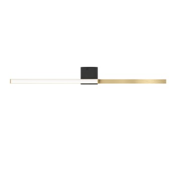Plafoniera LED AIETA negru/brushed brass Eglo 901215, 72x13 cm, 12W