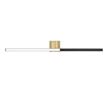 Plafoniera LED AIETA brushed brass/negru Eglo 901216, 72x13 cm, 12W
