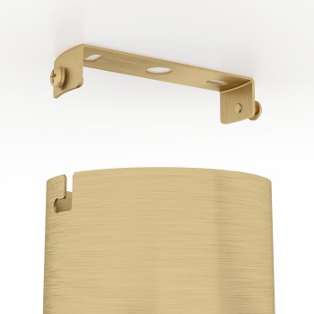 Plafoniera LED AIETA brushed brass/negru Eglo 901216, 72x13 cm, 12W