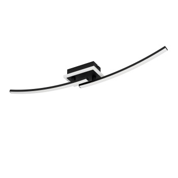 Plafoniera LED LUNGOLAGO negru Eglo 901217, 74x14 cm, 12W