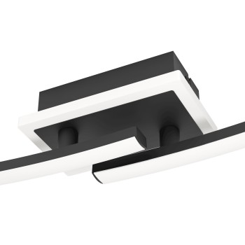 Plafoniera LED LUNGOLAGO negru Eglo 901217, 74x14 cm, 12W