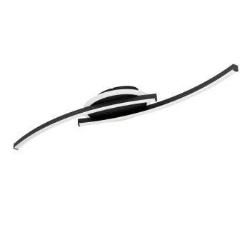 Plafoniera LED LUNGOLAGO negru Eglo 901218, 74x14 cm, 12W