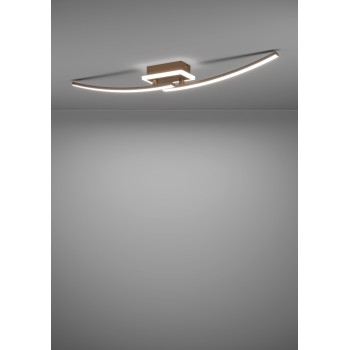 Plafoniera LED LUNGOLAGO bronz Eglo 901219, 74x14 cm, 12W
