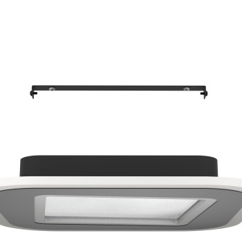 Plafoniera LED MACCHIONI negru/alb Eglo 901241, 38x38 cm, 20W