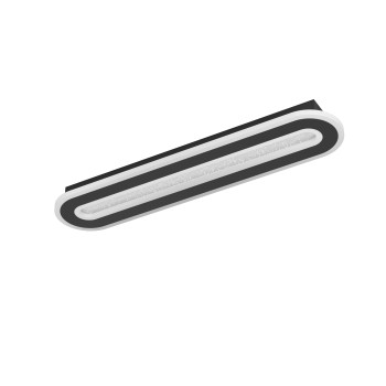 Plafoniera LED MACCHIONI negru/alb Eglo 901243, 55x12 cm, 20W
