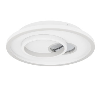 Plafoniera LED TIRIOLO alb/argintiu Eglo 901246, D38 cm, 14W