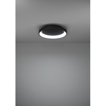 Plafoniera LED LORETELLO negru Eglo 901251, D35 cm, 12W