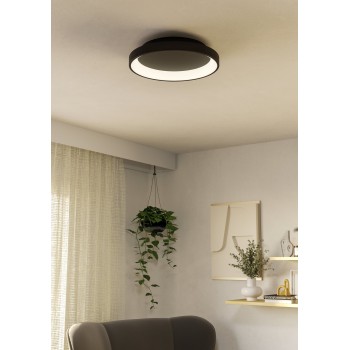 Plafoniera LED LORETELLO negru Eglo 901251, D35 cm, 12W