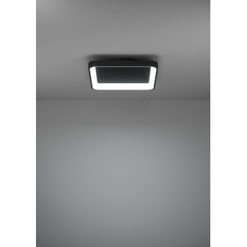 Plafoniera LED LORETELLO negru Eglo 901252, 35x35 cm, 12W
