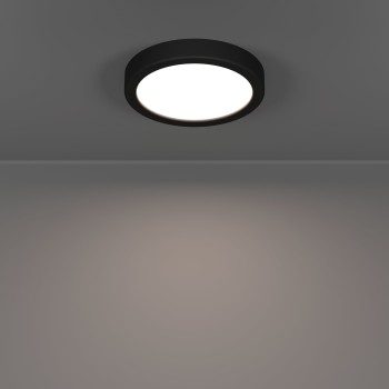 Plafoniera LED FUEVA 6 negru Eglo 901297, D16.6 cm, 7.5W
