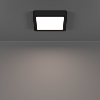 Plafoniera LED FUEVA 6 negru Eglo 901302, 15x15 cm, 7W
