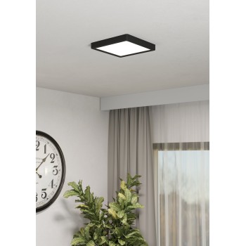 Plafoniera LED FUEVA 6 negru Eglo 901303, 22x22 cm, 10.5W