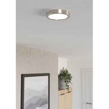 Plafoniera LED FUEVA 6 nichel satinat Eglo 901315, D16.6 cm, 7.5W
