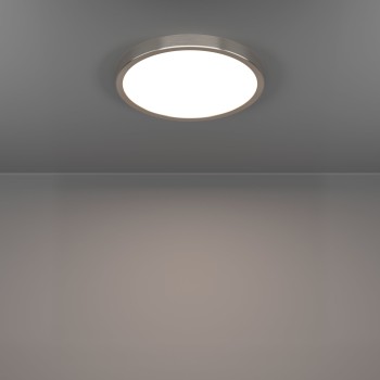 Plafoniera LED FUEVA 6 nichel satinat Eglo 901317, D27.8 cm, 14.2W