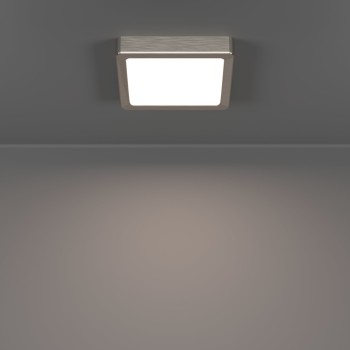 Plafoniera LED FUEVA 6 nichel satinat Eglo 901319, 15x15 cm, 7W