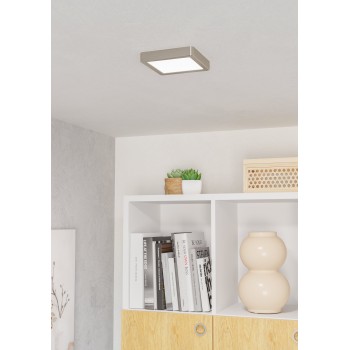 Plafoniera LED FUEVA 6 nichel satinat Eglo 901319, 15x15 cm, 7W