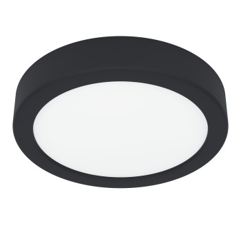 Plafoniera LED FUEVA 6 negru Eglo 901324, D16.6 cm, 7.5W