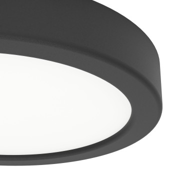 Plafoniera LED FUEVA 6 negru Eglo 901324, D16.6 cm, 7.5W