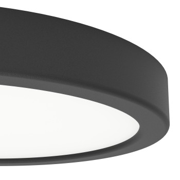 Plafoniera LED FUEVA 6 negru Eglo 901325, D21.1 cm, 11.5W