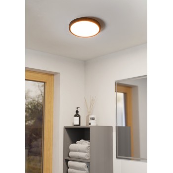 Plafoniera LED FUEVA 6 negru Eglo 901326, D27.8 cm, 14.2W