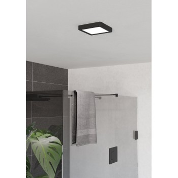 Plafoniera LED FUEVA 6 negru Eglo 901328, 15x15 cm, 7W