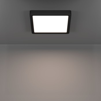 Plafoniera LED FUEVA 6 negru Eglo 901329, 22x22 cm, 10.5W