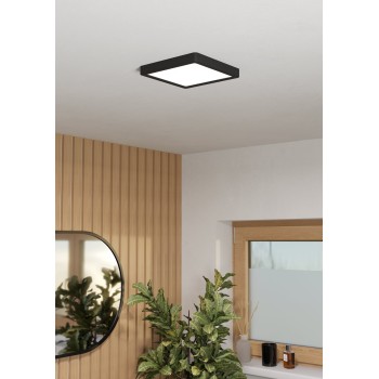 Plafoniera LED FUEVA 6 negru Eglo 901329, 22x22 cm, 10.5W