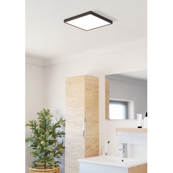 Plafoniera LED FUEVA 6 negru Eglo 901331, 29x29 cm, 13W