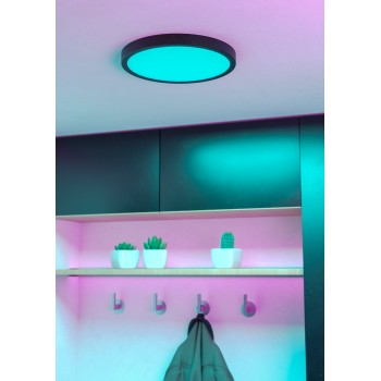 Plafoniera LED FUEVA 6-Z negru Eglo 901373, D27.8 cm, 14.3W